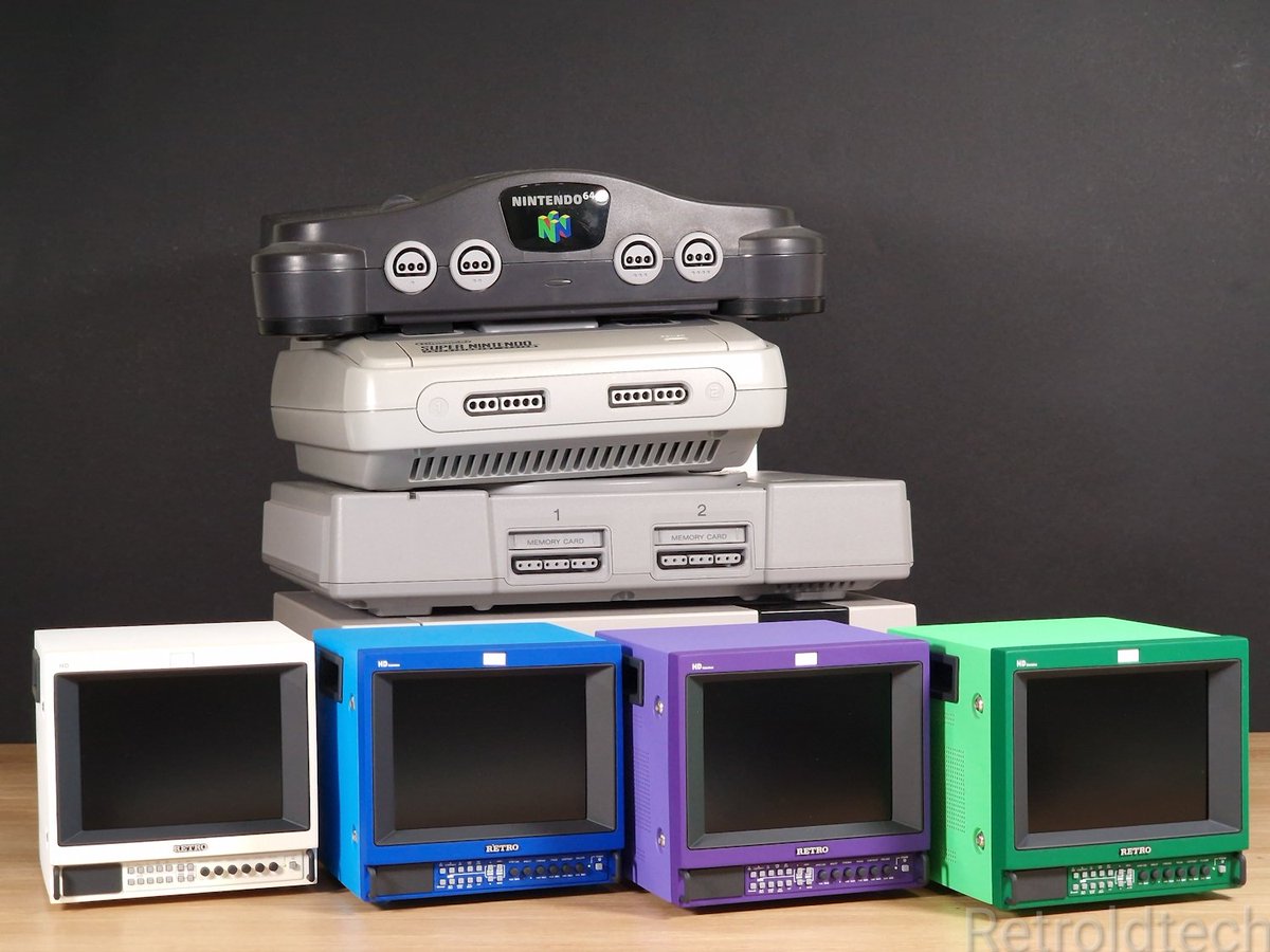 Retroldtech's tweet image. White, Blue, Purple and Green are some of the colors that will soon be back available to pre-order
🤍💙💜💚
Pre-orders open again on the 9th November for delivery before Xmas 🎄🎁🎅, so last chance to get a Mini/Micro PVM this year 😃
#MiniPVM #MicroPVM #PVM #RetroGaming #SonyPVM