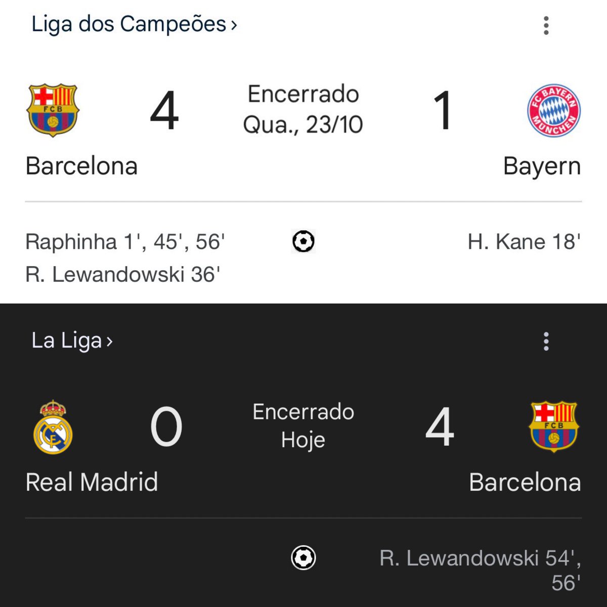 BarcaDepressaoo's tweet photo. O futebol está voltando ao normal. https://t.co/vrJnI7Z3Om