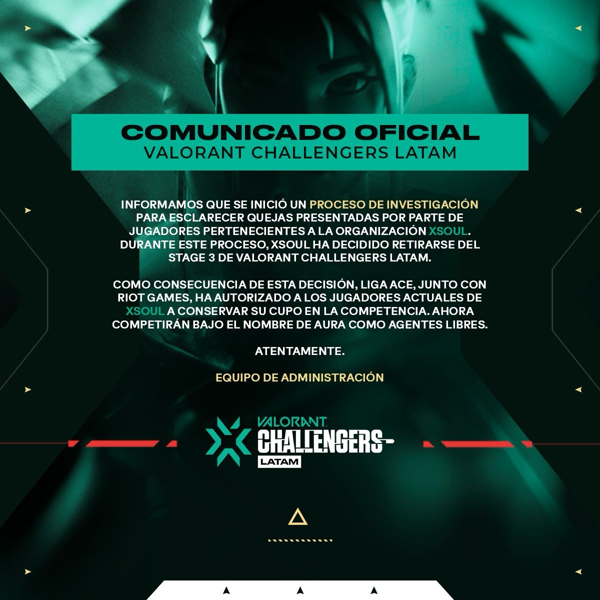 📢 Comunicado oficial Stage 3 #VCLLatam Sur.