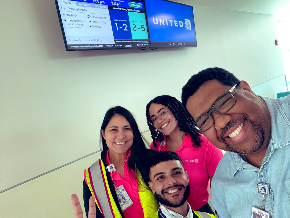 Xavier Caraballo-Sandoz (@xsandozual) on Twitter photo Great day at the gate! The team handling b-2-bflights with smiles and energy. Big shoutout to Gregorie, the newest member of our United fam! Happy customers and on-time departures. #UnitedFamily #OnTime #aviation <a href="/M_SJUUA/">Mary Ann Frese</a> <a href="/BrendaS_UA/">Brenda</a> <a href="/Evecotto/">Eveliz Cotto</a> <a href="/DJKinzelman/">David</a> <a href="/secappanera/">Santiago Cappanera</a> Great day at the gate! The team handling b-2-bflights with smiles and energy. Big shoutout to Gregorie, the newest member of our United fam! Happy customers and on-time departures. #UnitedFamily #OnTime #aviation <a href="/M_SJUUA/">Mary Ann Frese</a> <a href="/BrendaS_UA/">Brenda</a> <a href="/Evecotto/">Eveliz Cotto</a> <a href="/DJKinzelman/">David</a> <a href="/secappanera/">Santiago Cappanera</a>