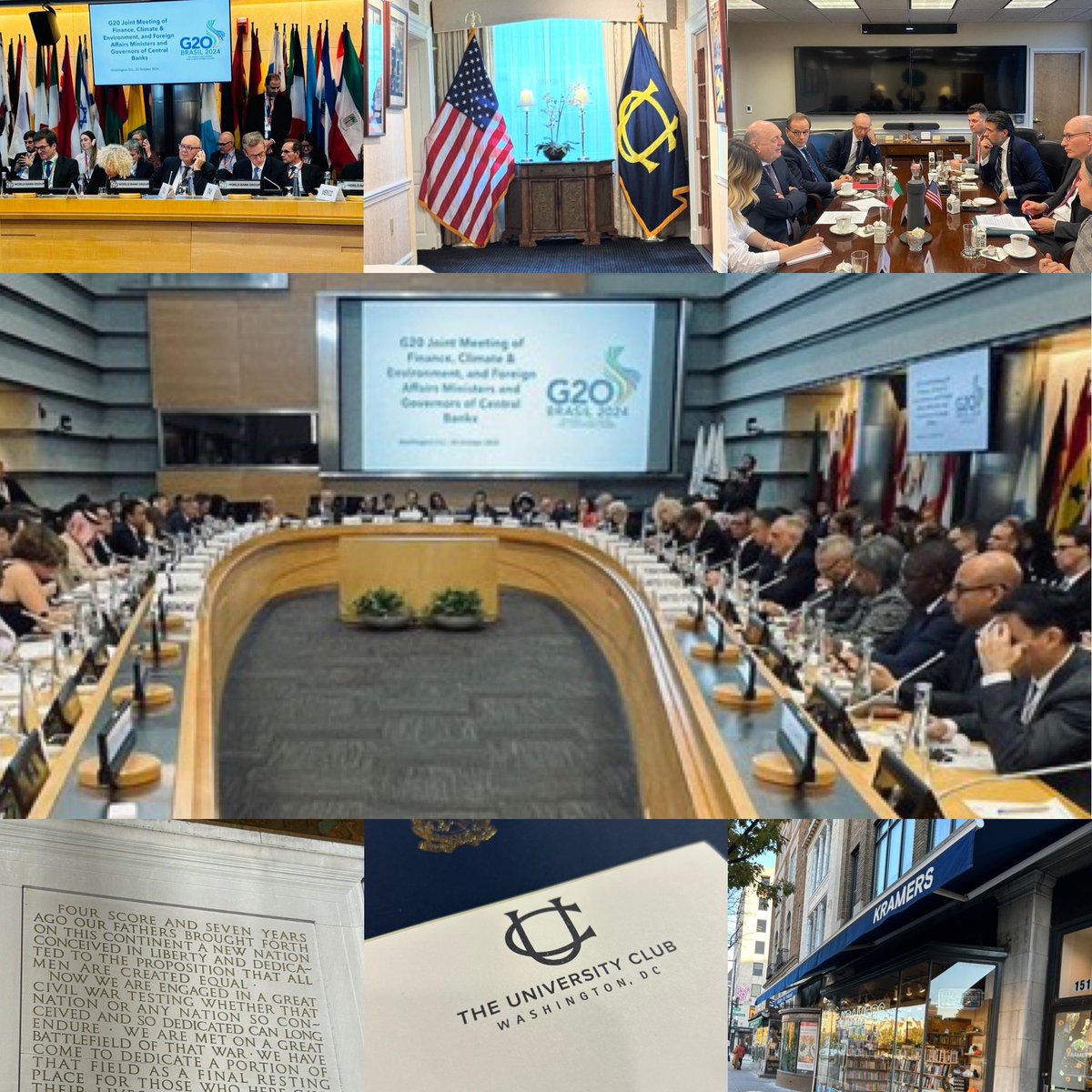 Always good to be back home in Washington. Intense two day program on energy and climate with <a href="/g20org/">G20 South Africa</a> #🇮🇹🇺🇸 meetings and a walk down memory lane  in D.C.. <a href="/ItalyinUS/">Italy in US</a> <a href="/MASE_IT/">Ministero Ambiente e Sicurezza Energetica</a> <a href="/GPichetto/">Gilberto Pichetto</a>