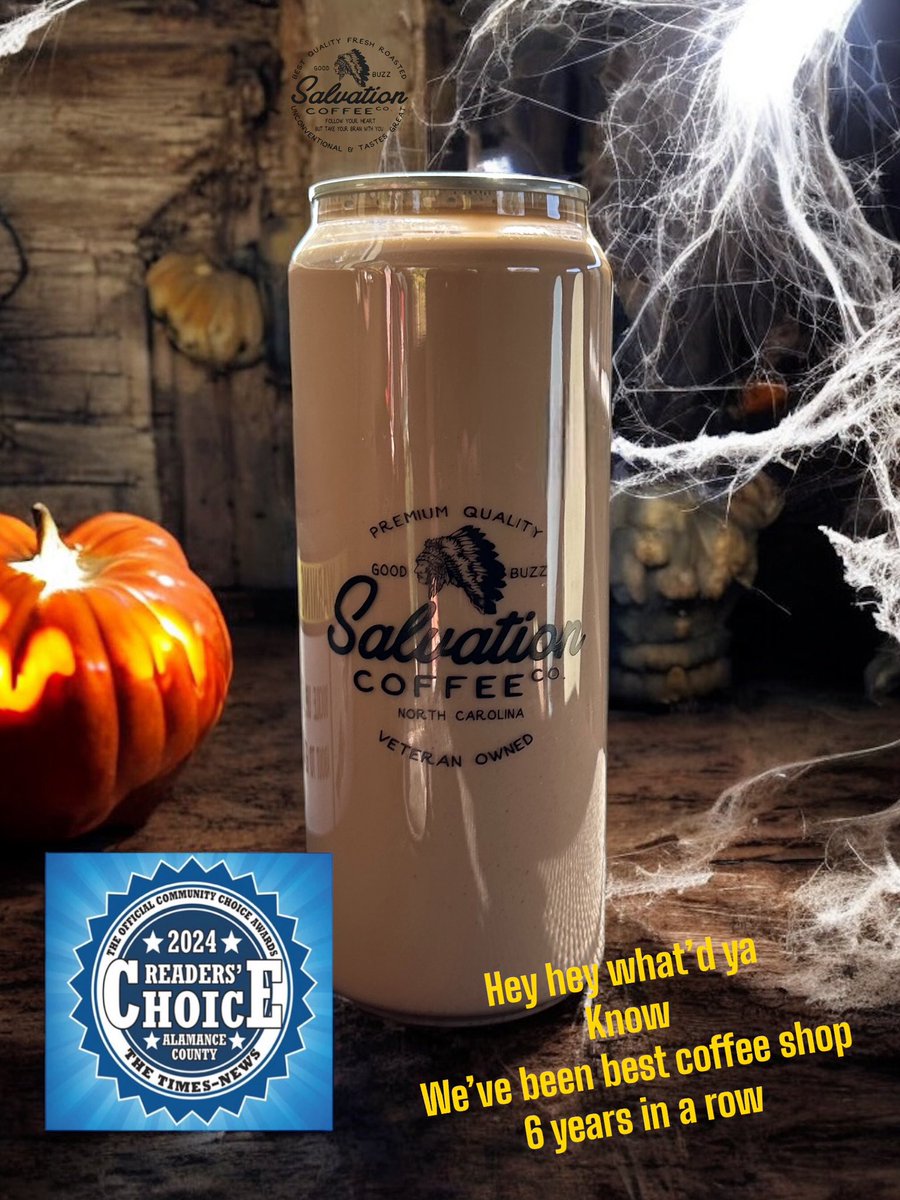 Readers Choice Best Coffee Shop🏆
Six years in a row.  We appreciate the support of our local coffee community. 
#bestcofffee #coffeeshop