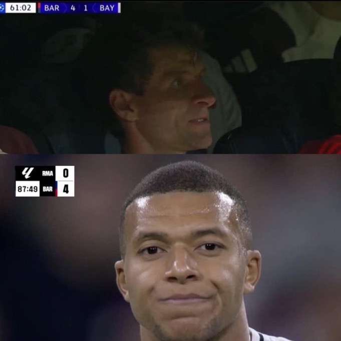 edurd3H's tweet photo. برشلونة في اسبوع : 

✅ انتصر على بايرن ميونخ بـ4
-✅ انتصر على ريال مدريد بـ4

🤯🤯🤯🤯🤯🤯🤯🤯🤯 https://t.co/1NuOvmEHXV