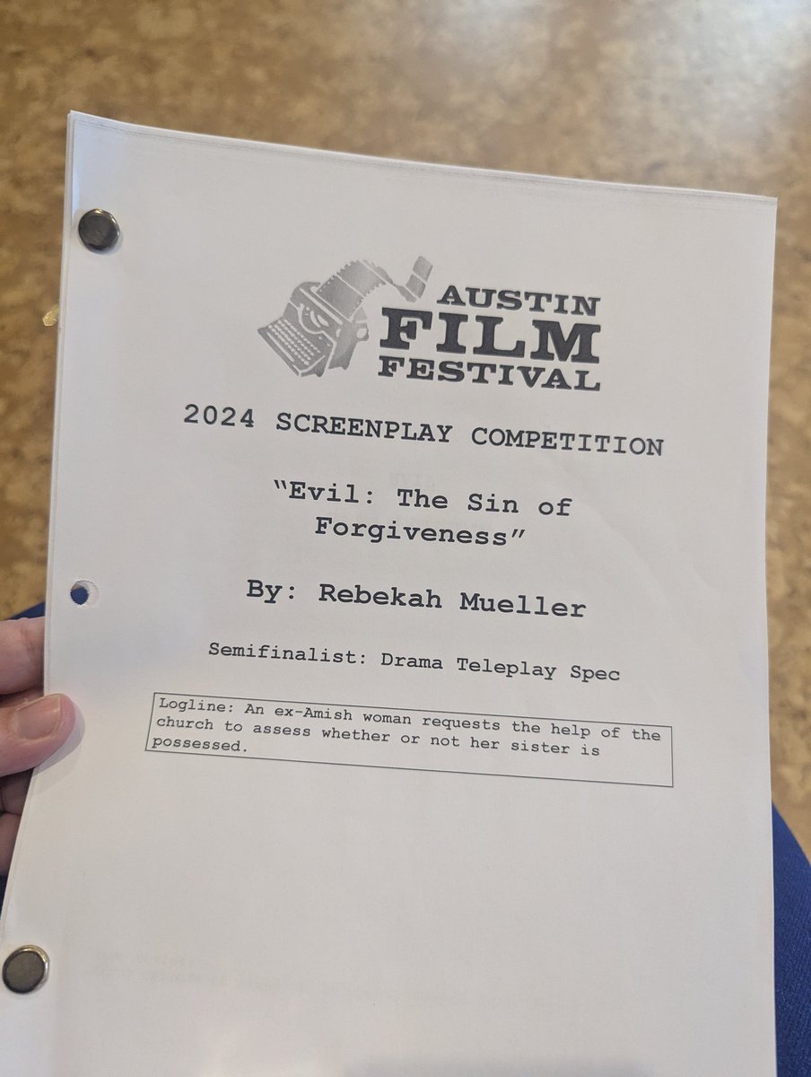 What a wild week of firsts...got to moderate an <a href="/austinfilmfest/">Austin Film Festival</a> panel and see my little spec script that could at the script library! It always feels like writers camp every year ❤️