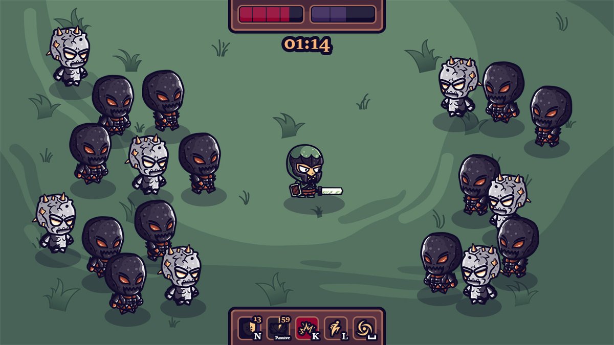 Kasai_CCG's tweet photo. Decided to utilize my software dev experiences and my artistic hobby and try to make a casual RPG looter game. Here's a short teaser and pair of previews. Dedicated Twitter account soon. https://t.co/AUfteJVG7g