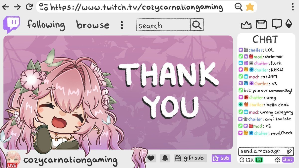 CozyCarnation's tweet photo. Thank you so much everyone for stream and coming and joining for Coral Island! 

Special thanks to @autummxo for the raid! We raided out to @SitrusVT who is doing some lovely art https://t.co/uRop7dTKeD
