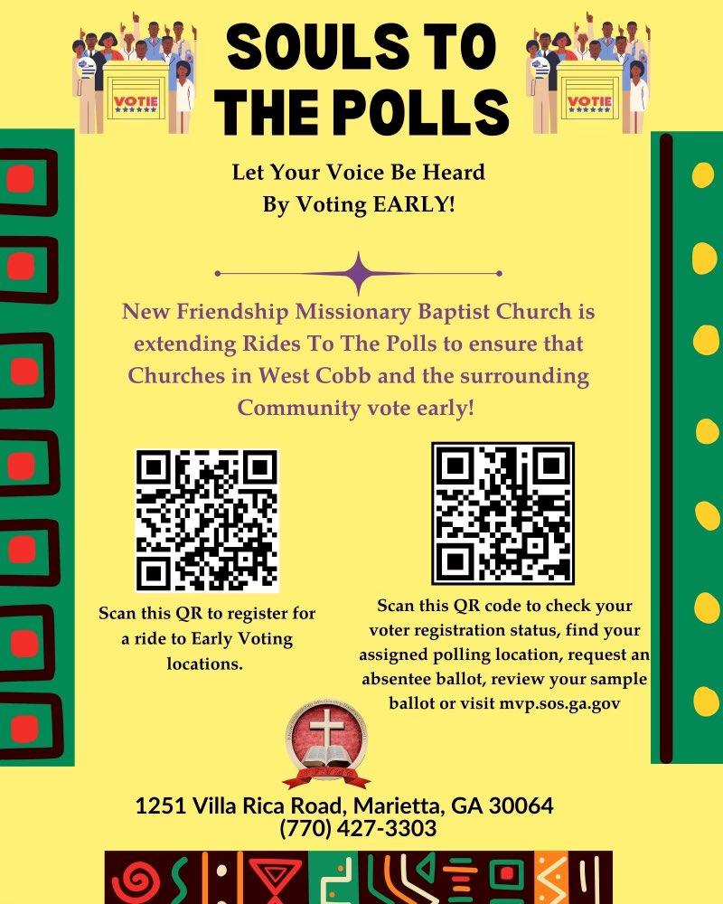 cobbdemocracy's tweet photo. Need a ride to the polls? We have two great options to choose from! We are committed to getting everyone’s voices heard! https://t.co/RsWpYuLCbU