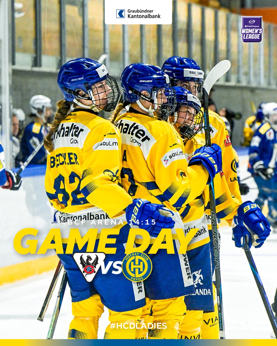 🏒  𝗟𝗔𝗗𝗜𝗘𝗦 𝗚𝗔𝗠𝗘 𝗗𝗔𝗬!

Die #HCDLadies schliessen ihren Westschweiz-Trip heute mit dem Spiel gegen die Fribourg Ladies ab. Los gehts um 14:15 Uhr live auf red.sport.