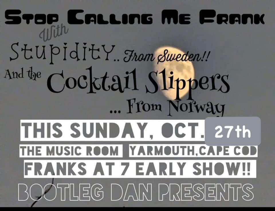 stop_frank's tweet photo. Tomorrow night we’re down the Cape with Scandinavia’s best bands!! #rockandroll #SCMF #cocktailslippers #stupidity #themusicroom https://t.co/SAtiGD7ryg