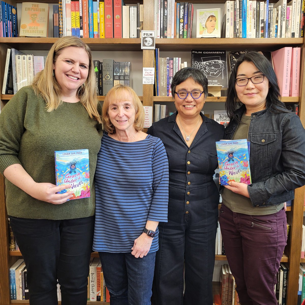 Congratulations @LindaSuePark 🎉🥳 I can't wait to read Gracie Under the Waves! <a href="/StudioYukoJones/">Yuko Jones</a> <a href="/bleakhousebooks/">Bleak House Books</a> <a href="/RochesterKidLit/">RochesterKidLit</a> #RACWI