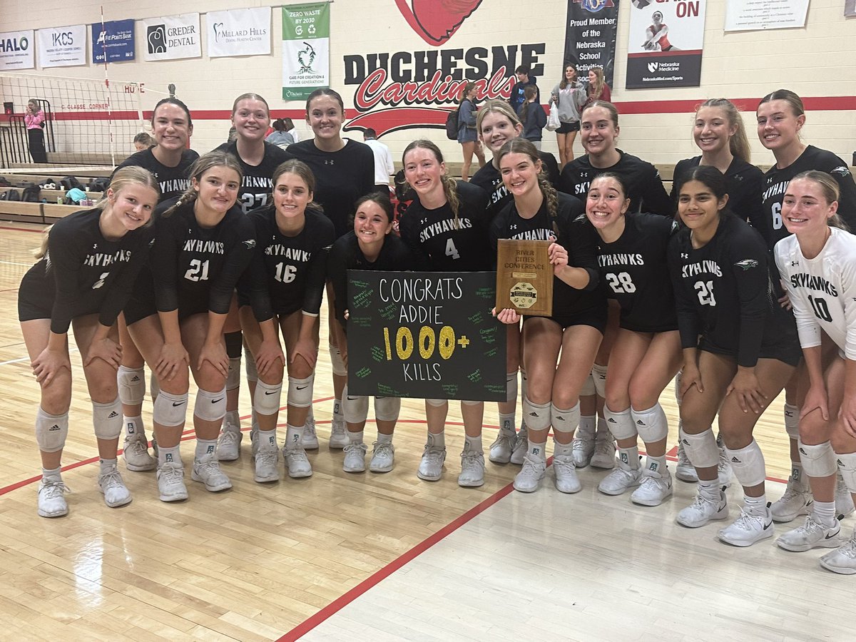 Congrats to the SkyHawks - RCC Champs!

Also, congratulations to <a href="/Addison_West4/">Addison West</a> for reaching 1,000 kills in her career!

#GoHawks