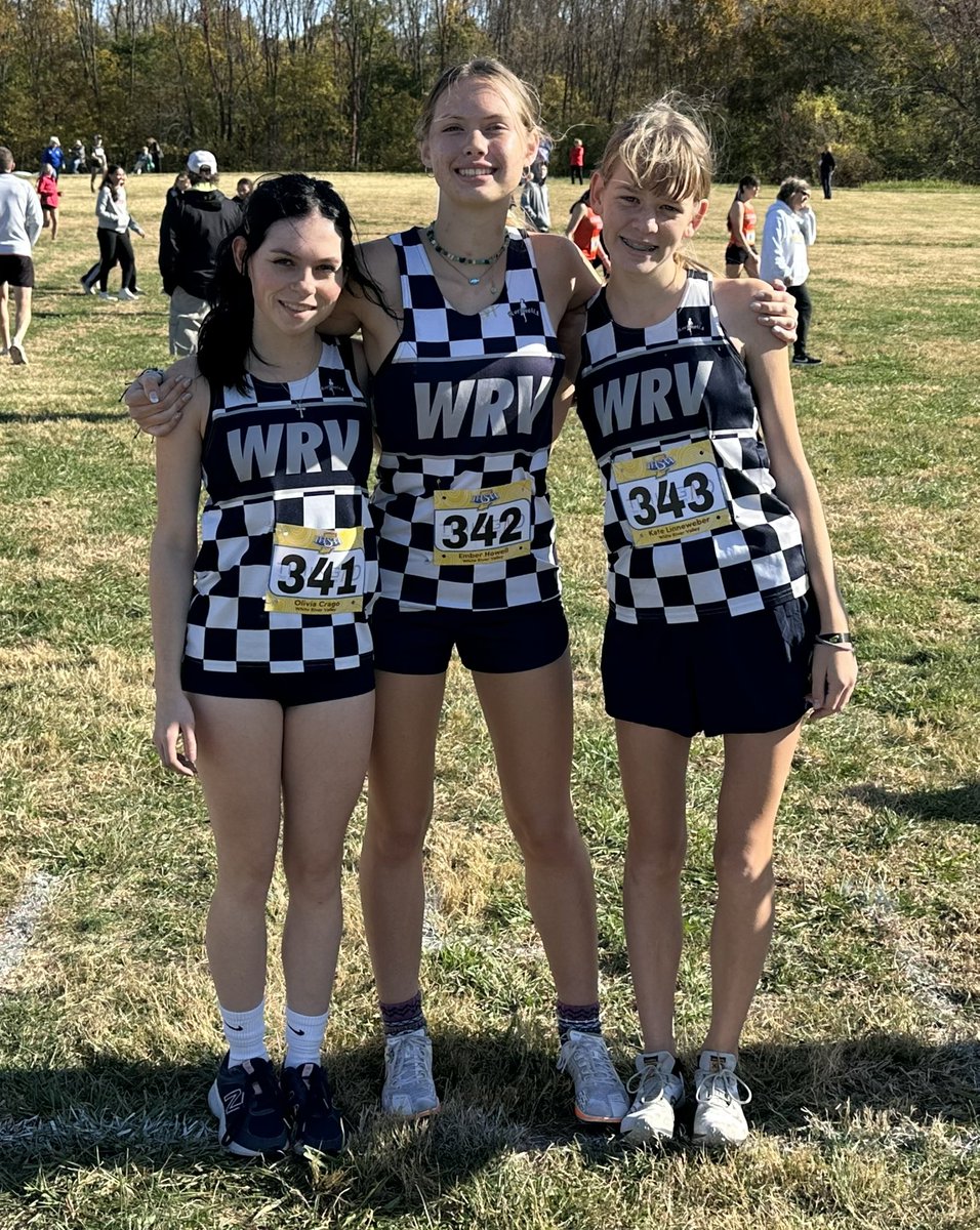WRV_XC's tweet photo. Kate, Ember, Liv, Jake, and Landon competed in the @IHSAA1 regional this morning at Angel Mounds in Evansville. @WRVwolverines https://t.co/n7SdAYeYIu
