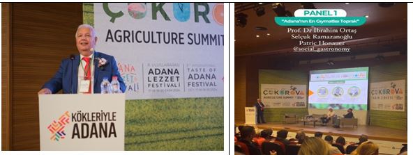 8. Uluslararası Adana Lezzet Festivalinde tatların kaynağı toprak ve tarımın rolü ön plana çıkarıldı. Tarım ve gastronomi ilişkisinin işlendiği festivalde, toprak ve bitki beslenmesinin gıda kalitesi üzerindeki önemini tarihsel süreç ile ilişkilendirdim.