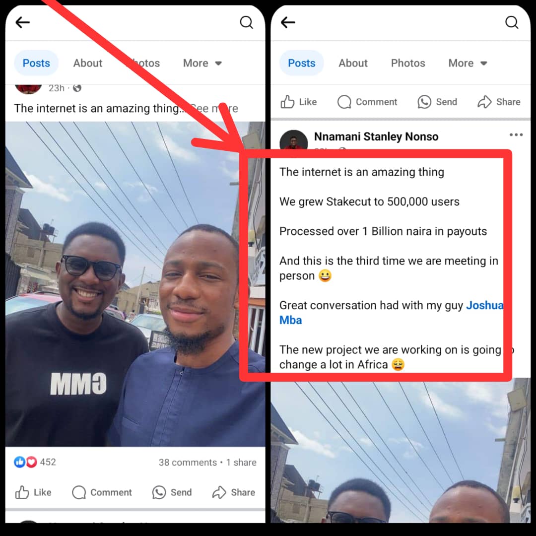 realSomtech's tweet photo. For those of you afraid to do business or projects with someone you haven't met physically

Just carefully take a look at the image below 

Tag that your friend in the comment section who won't do business until they meet you physically 

Follow @realSomtech  For More. https://t.co/ZkvKcV6aPB