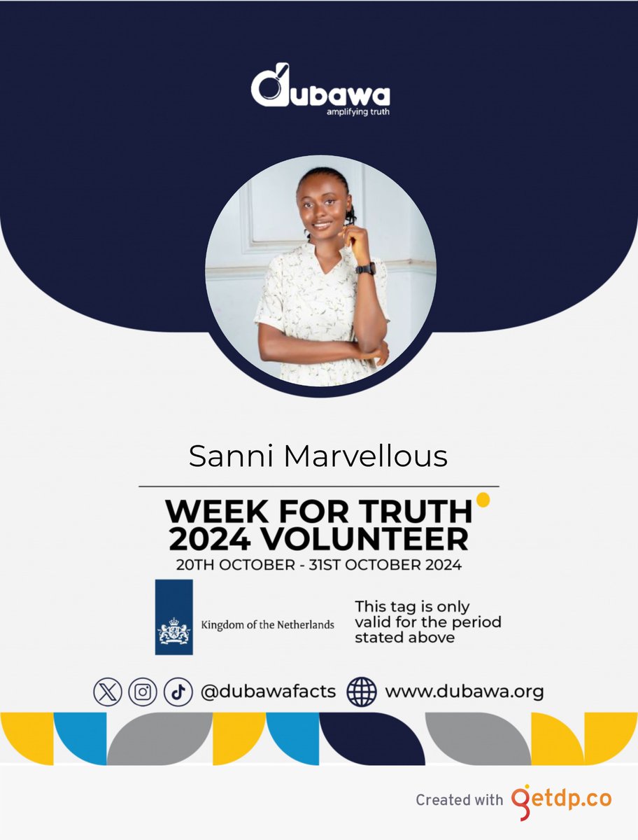 Marvelous_Sanni's tweet image. &quot;Week for Truth&quot; 2024 Media and Information literacy 
 Information is power so do well to stop the spread of false information, verify every piece of information before passing to the next audience.  
#WeekForTruth2024 #dubawachatbot