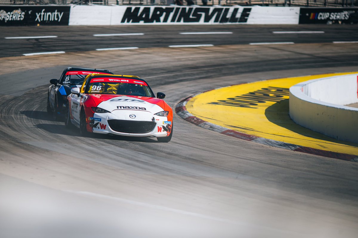 performanceflis's tweet image. Two-Time @MazdaMX5Cup Champion, Jared Thomas, will start on Pole @MartinsvilleSwy, 6pm ET tonight! Watch the Race LIVE on @IMSA’s YouTube Channel. 

#MX5Cup #MazdaMotorsports #FlisPerformance #IMSA #NASCAR #WhelenMotorsports #Martinsville #MartinsvilleSpeedway
