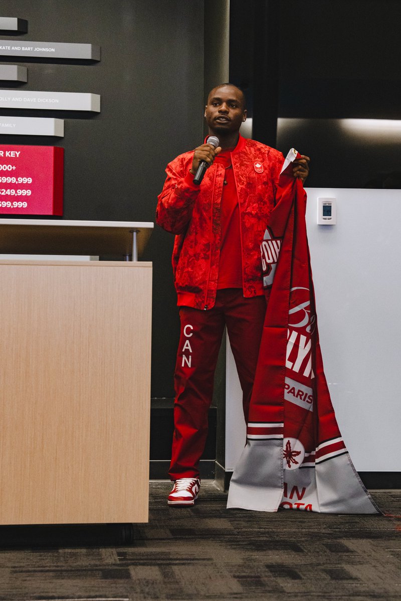 Celebrating our 2024 Olympians one more time 🥳

<a href="/DuanAsemotaa/">Pocket, OLY 🇨🇦</a> 🇨🇦 | <a href="/_leahbertrand/">Leah Bertrand</a> 🇹🇹 | <a href="/Sade_olatoye/">Sade Olatoye, OLY</a> 🇳🇬

#GoBucks