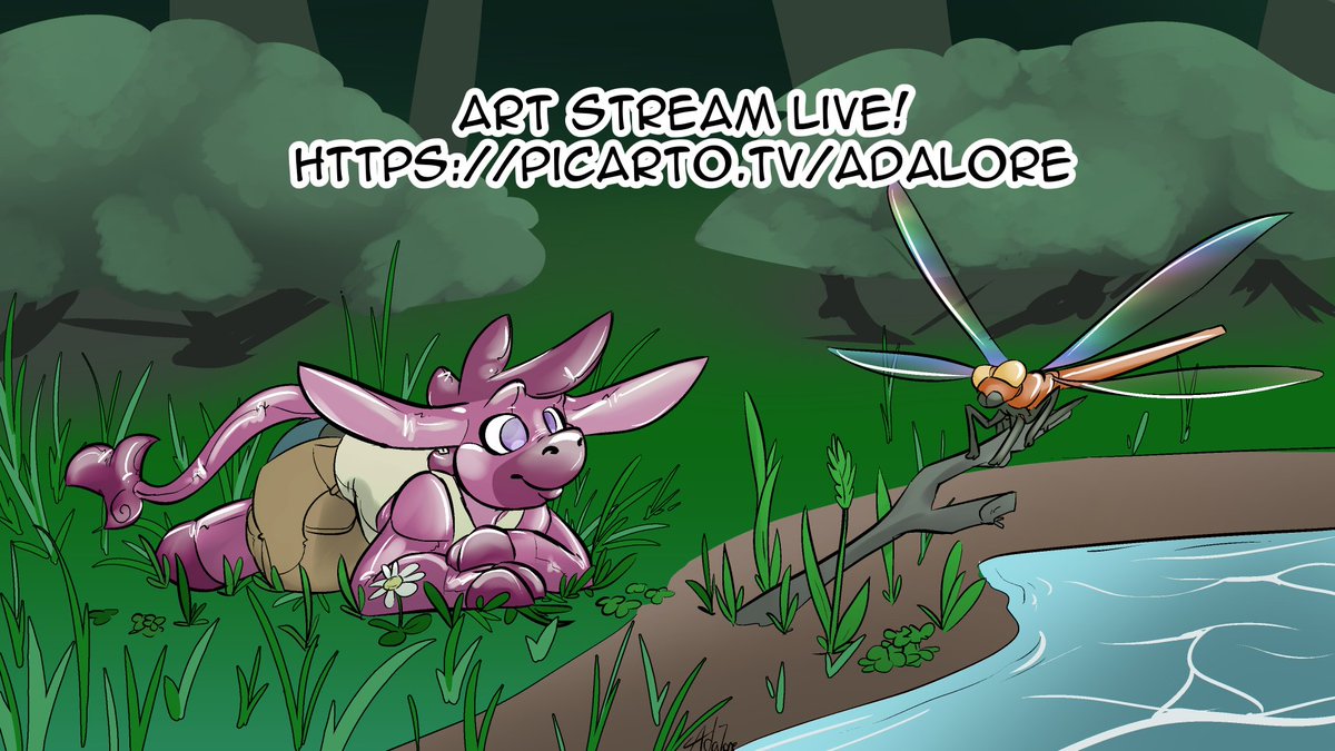 art stream is a go - "oops I have been streaming for an hour and forgot to post about it on socials" edition. picarto.tv/Adalore