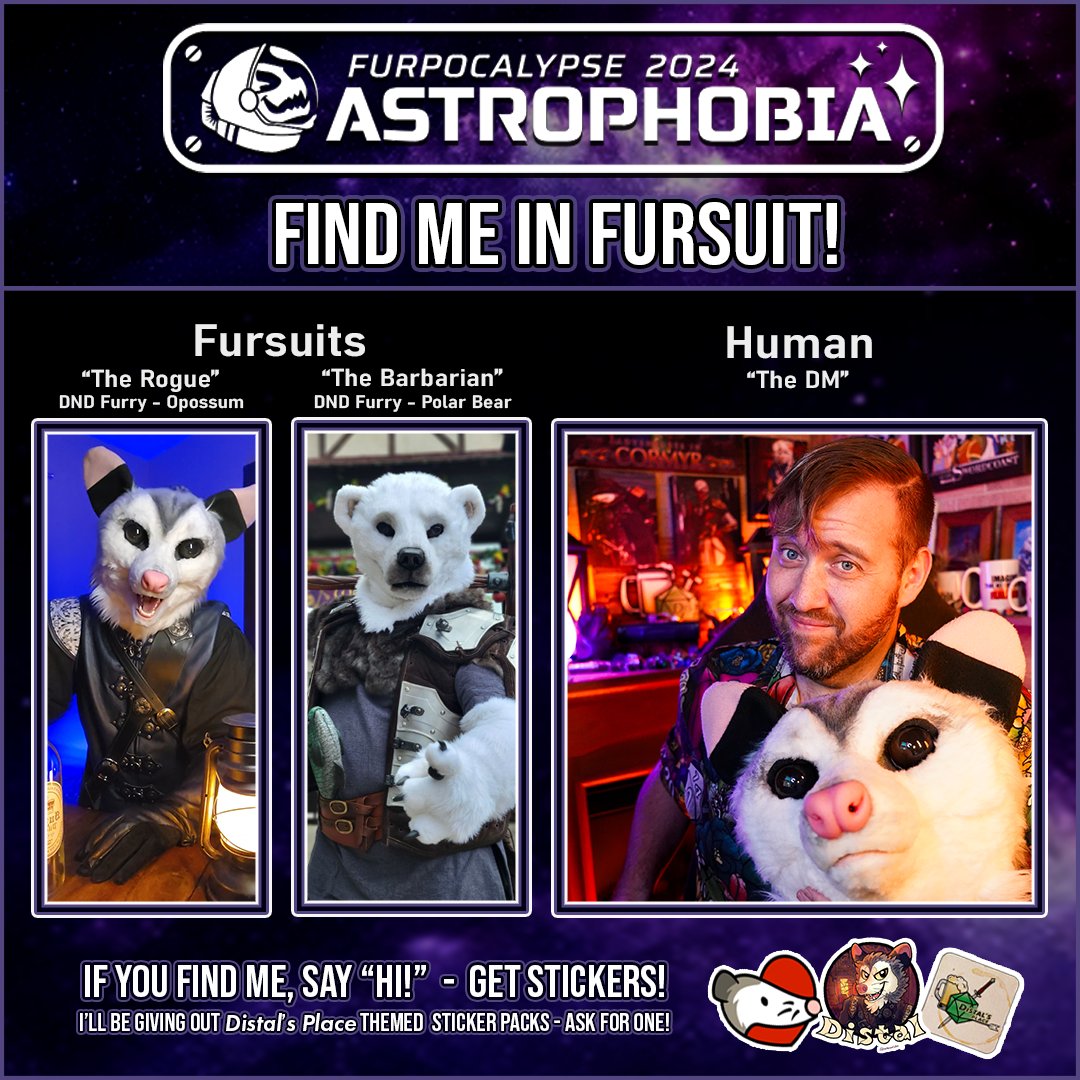 distalsplace's tweet photo. It's never too late for a #FursuitFriday announcement!

I'll be at @FurpocalypseInc in CT—come say hi! 

I’ll have special Distal's Place sticker packs for those who find me, so don’t be shy, trick-or-treat! 🎃

✂️:@SarahcatFursuit 

#Furpocalypse2024 #furry #furryfandom https://t.co/Eu1IJ9rfnR