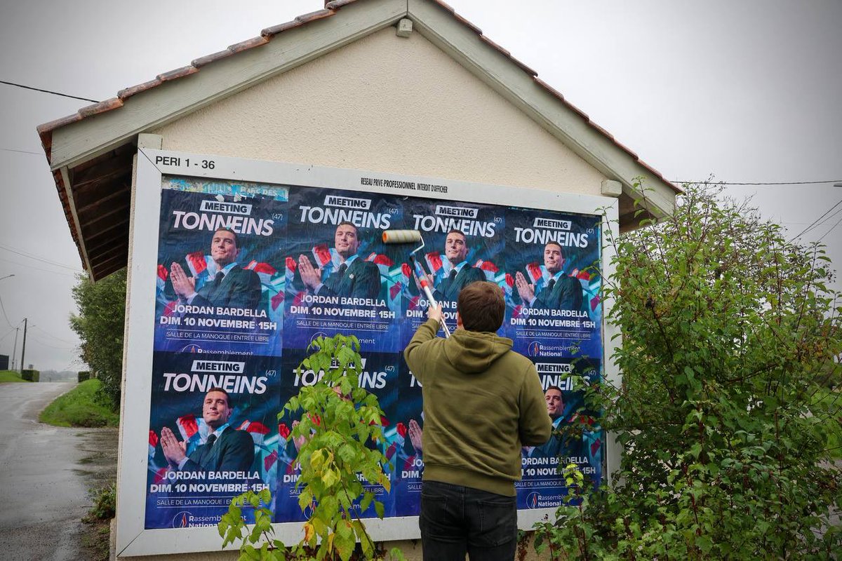 Collage pour le meeting le 10 novembre de <a href="/J_Bardella/">Jordan Bardella</a> 🇫🇷
#tousatonneis
