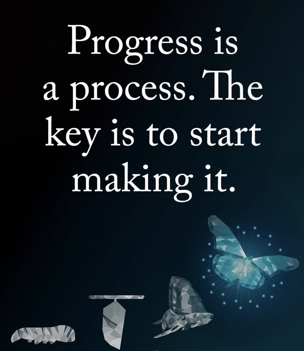 BetterYouSkills's tweet photo. PROGRESS is a Process. 

The Key is to Start Making It. 

TAKE THE FIRST STEP and then Keep moving.

#Progress #FirstStep #Movenow #PositivePathways
#GrowthMindset #ThinkBIGSundayWithMarsha https://t.co/exfbfd6PQc