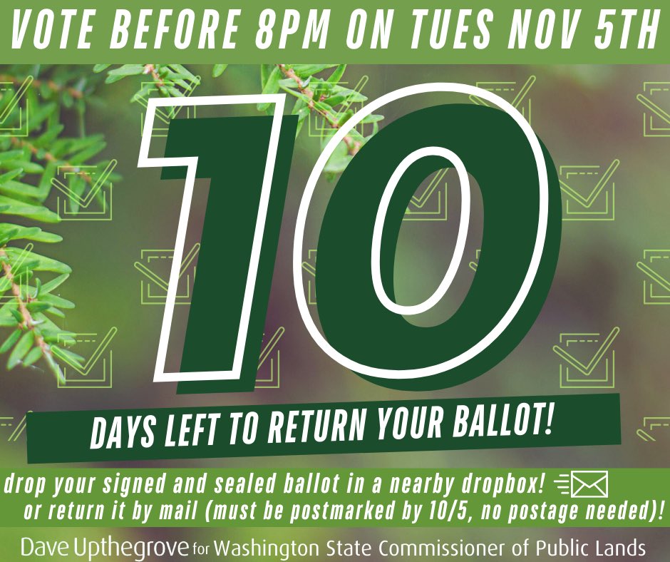 Have you made a plan to vote? Make sure you know when and how you're going to return your ballot before 8pm on Nov 5th.