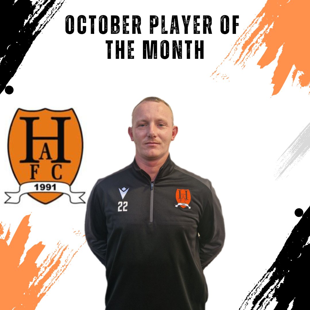 HAFCSaturdays's tweet photo. October player of the month:

Harley Hamill 💥

Harley has been in top form throughout the month, coming up with some massive moments including 3 penalty saves 🧤🧡🖤

#UTT 🍊 https://t.co/dH7MrBbFXM