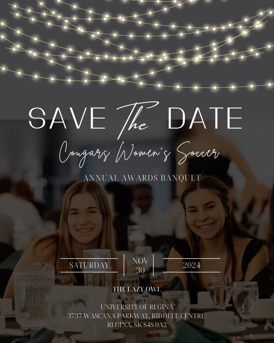 SAVE THE DATE🗓️✨

Our Annual Awards Banquet will take place on Saturday, November 30, 2024. Join us at The Lazy Owl for a night of community, celebration, and support!

More details to follow👀💚
