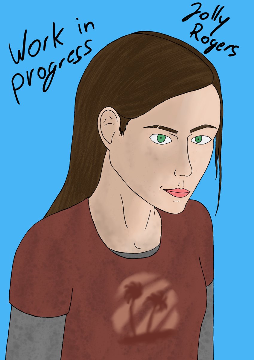 JollyRogers_'s tweet photo. Ellie from the last of us.

Still gotta do the background so its work in progress ;D https://t.co/bBAa4V5KFp