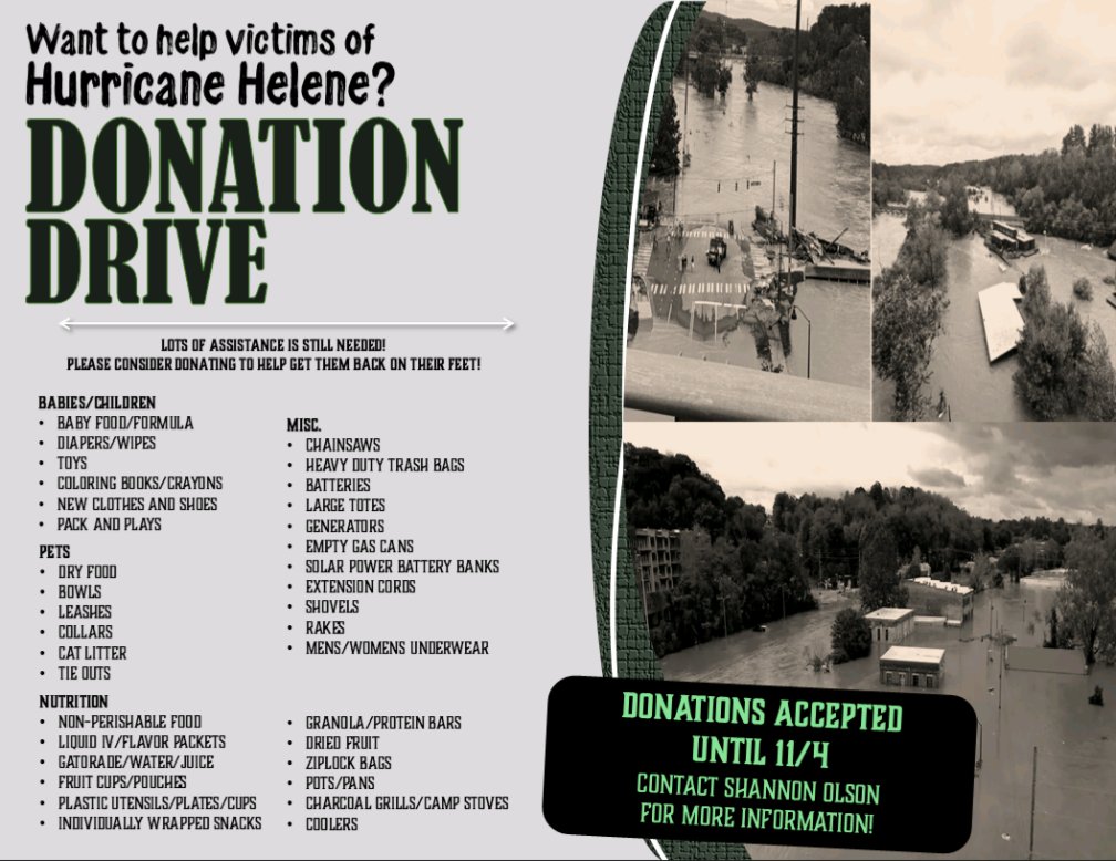 Team Fusion (@teamfusionglm) on Twitter photo If you have the opportunity to give back and help the residents of Hurricane Helene who are still in very much need, please reach out to Shannon Olson ss413s@att.com or 262.309.0891 If you have the opportunity to give back and help the residents of Hurricane Helene who are still in very much need, please reach out to Shannon Olson ss413s@att.com or 262.309.0891