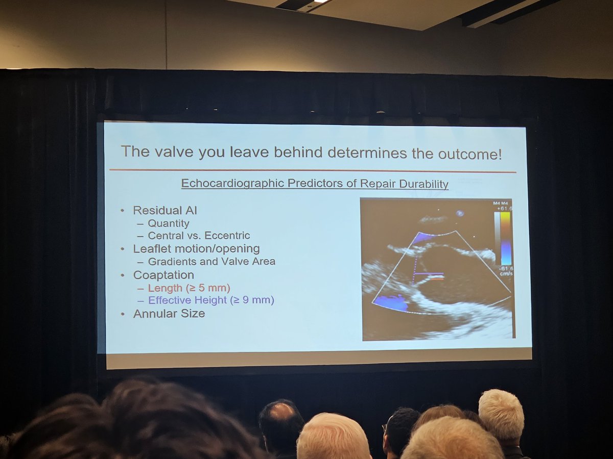 DVervoort94's tweet photo. "The valve you leave behind will determine outcomes, not the valve you started with."

Dr. Munir Boodhwani @UOHI shares his experiences with aortic valve repair in #BAV.

#CCCongress #CCC2024 https://t.co/OhBBOp1KKx