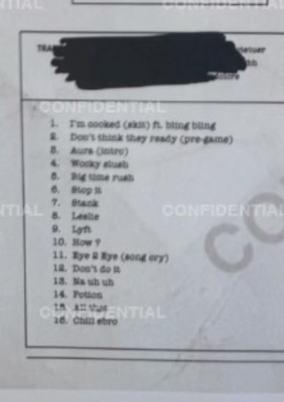 nfr_podcast's tweet photo. LIL UZI VERT
ETERNAL ATAKE 2 💿

OFFICIAL TRACKLIST

🚨NOVEMBER 1ST🚨

I’m Cooked (Skit) (ft. Bling Bling
Don’t Think They Ready (Pre-Game)
Aura (intro)
Wocky Slush
Big Time Rush
Stop It
Stank
Leslie
Lyft
How?
Eye 2 Eye (Song Cry)
Don’t Do It
Na Uh Uh
Potion
All What
Chill Ebro https://t.co/xmh2CHqfIj