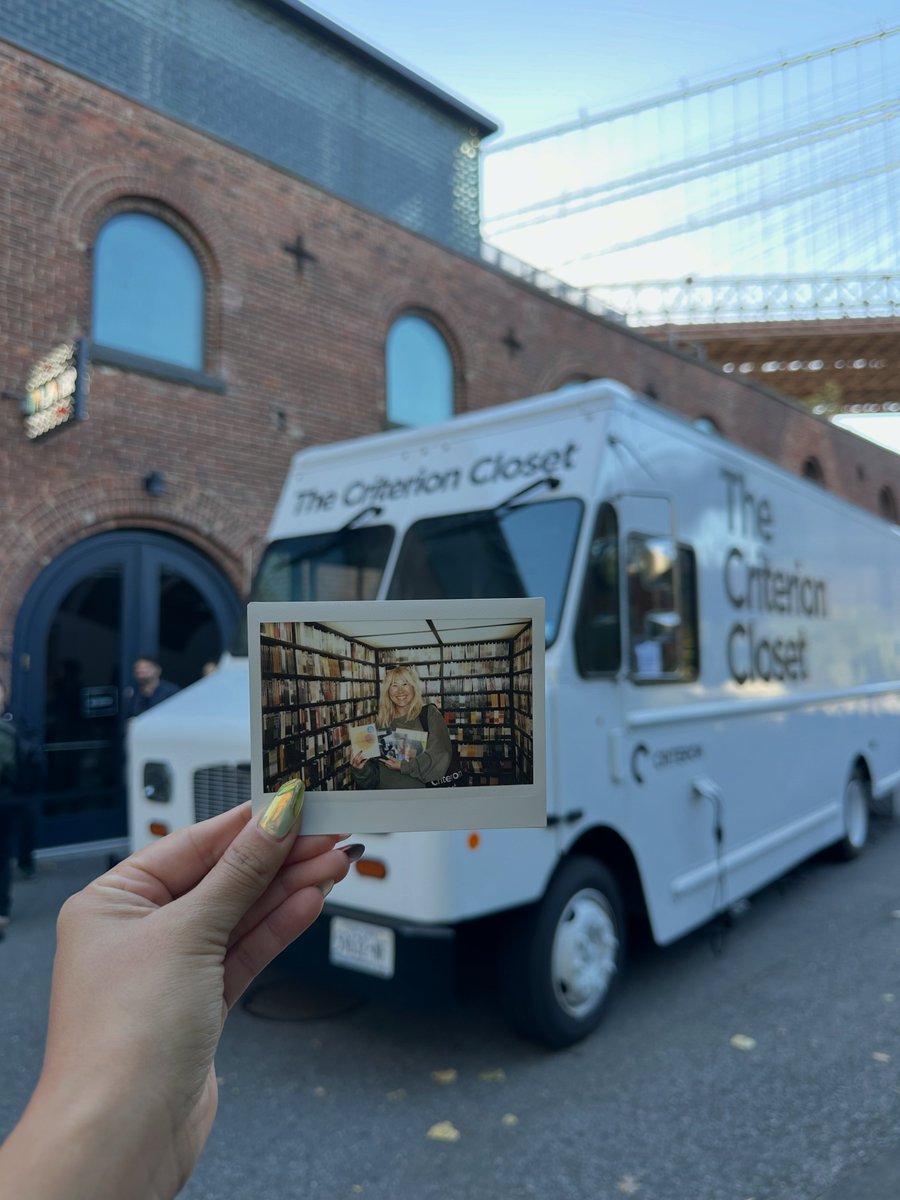 oh i'm going to be even more insufferable after this!! got to visit the @criterion mobile closet today :')