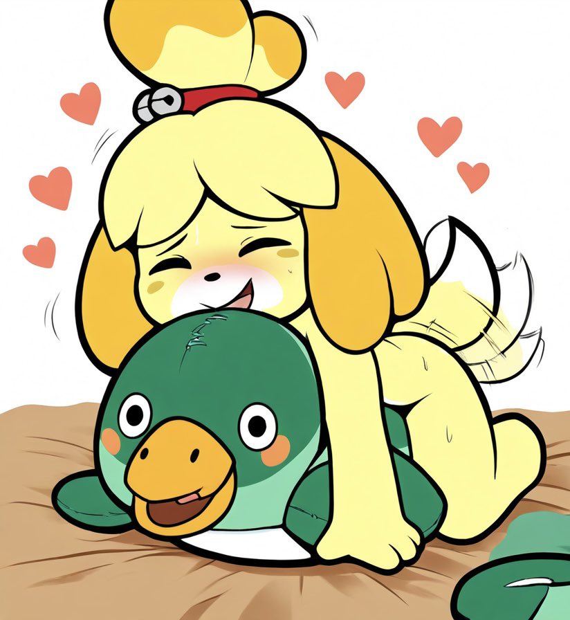 Furryaistuf's tweet photo. Isabelle plushophilia https://t.co/yoopI2whRW