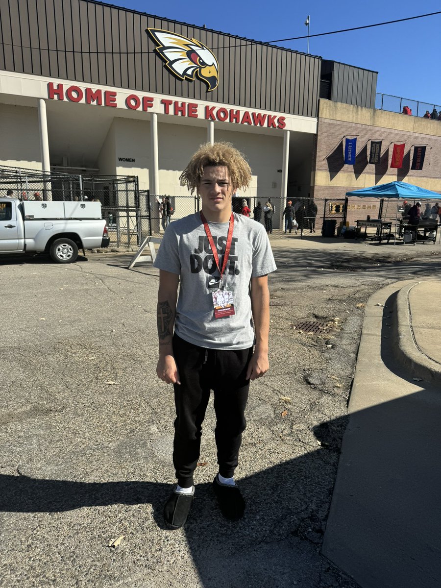 Had a amazing time at <a href="/KohawksFootball/">Coe College Football</a> .
Thanks <a href="/Coach_TMcC/">Coach Trevor McConnell</a>  for the gameday invite!! <a href="/OFHSfootball/">Eagles Football</a> <a href="/JPRockMO/">JP Rock</a> <a href="/GSV_STL/">Gateway Sports Venue</a>