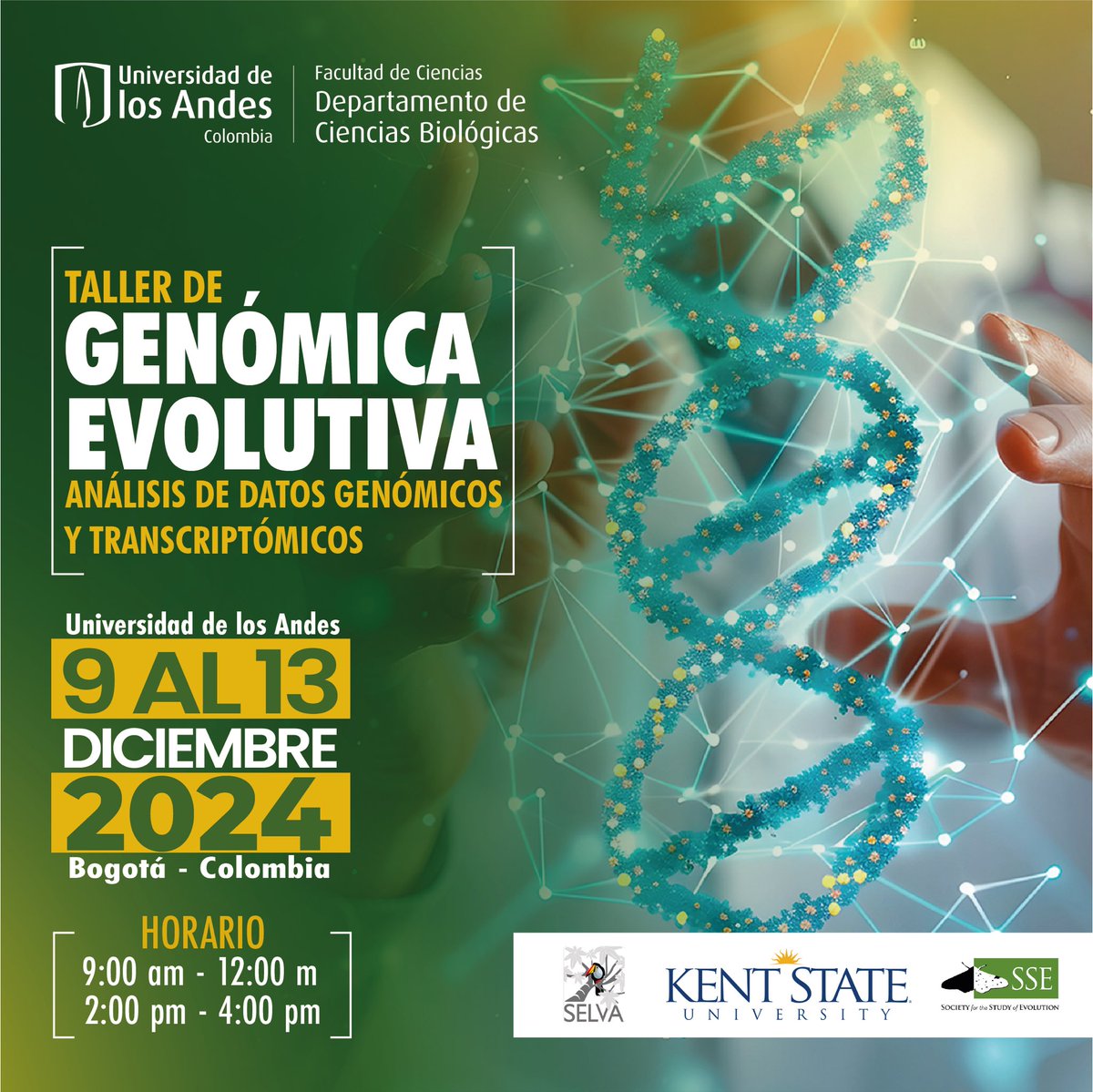 SELVA (@selvaorgco) on Twitter photo Ya está disponible la pre-inscripción para el Taller de Genómica Evolutiva 2024. Organizado con <a href="/CienBiolAndes/">DCB Uniandes</a> y <a href="/CienciasUAndes/">CienciasUniandes</a>. Con el apoyo de <a href="/sse_evolution/">SSE</a> y <a href="/KentState/">Kent State</a> ciencias.uniandes.edu.co/56-eventos/659… Ya está disponible la pre-inscripción para el Taller de Genómica Evolutiva 2024. Organizado con <a href="/CienBiolAndes/">DCB Uniandes</a> y <a href="/CienciasUAndes/">CienciasUniandes</a>. Con el apoyo de <a href="/sse_evolution/">SSE</a> y <a href="/KentState/">Kent State</a> ciencias.uniandes.edu.co/56-eventos/659…