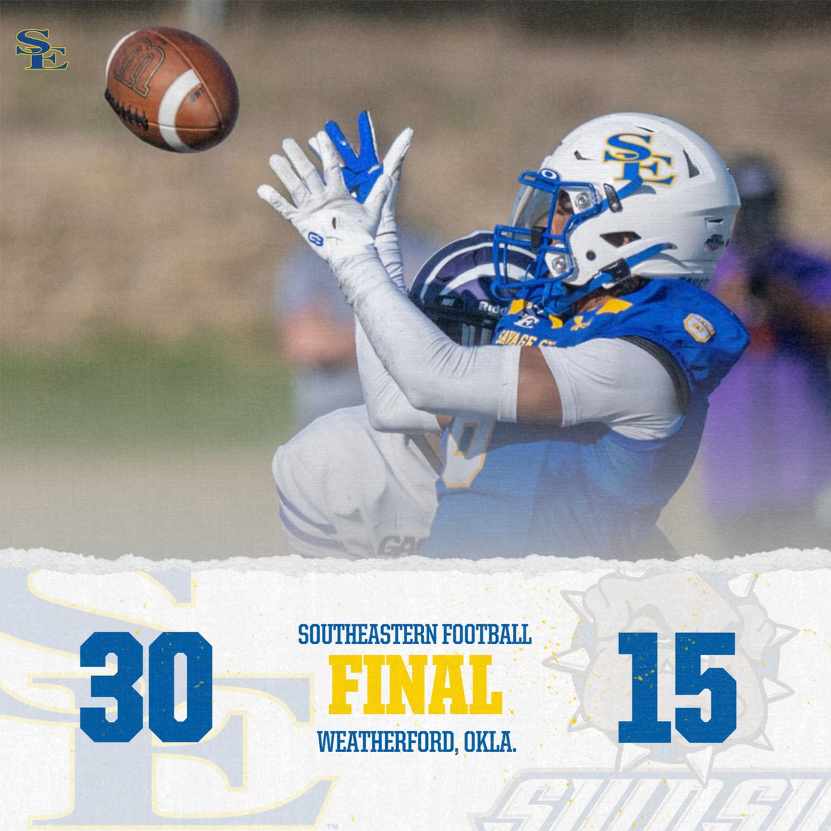 THREE-STRAIGHT ⚡⚡⚡

<a href="/SavageStormFB/">Savage Storm Football</a> | #GoSoutheastern | #TakeCover