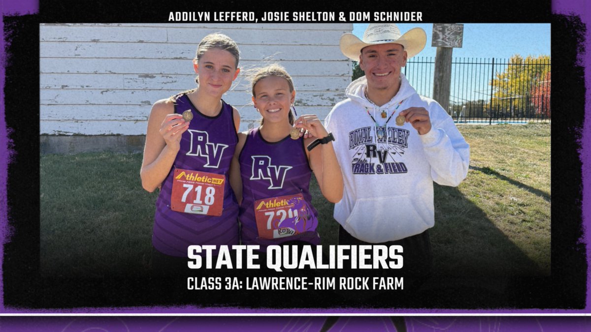 Three runners are headed to Rim Rock next Saturday for the Class 3A State Championships. Congratulations!