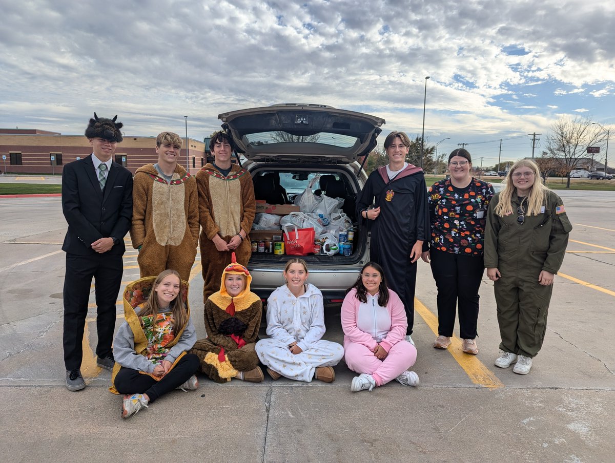 DECA and NHS Trick or Treat for Canned Goods was a success! <a href="/ccpsactivities/">Central City Bison</a>