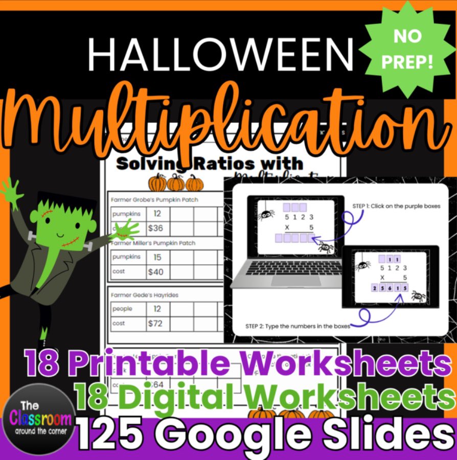 🚨HALLOWEEN GOOGLE SLIDES BUNDLE!! 
👻125 DIGITAL Google Slides
🦇18 PRINTABLE Worksheets
🧙18 Interactive Google Slide versions of the worksheets
Check it out here ➡️ teacherspayteachers.com/Product/DIGITA…