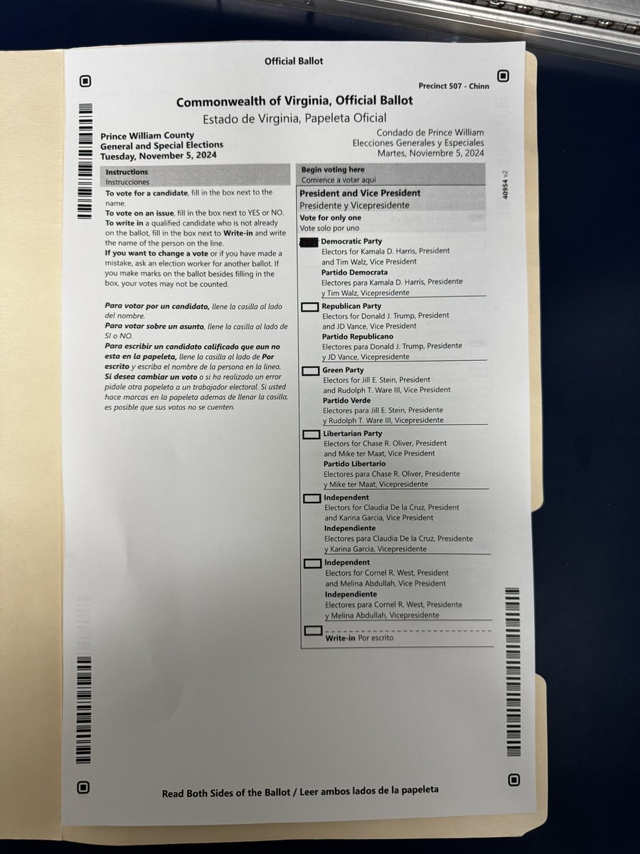 ethvoices's tweet photo. @KamalaHarris @MichelleObama Voted proudly for @KamalaHarris and @Tim_Walz https://t.co/f9uIVd4uCC