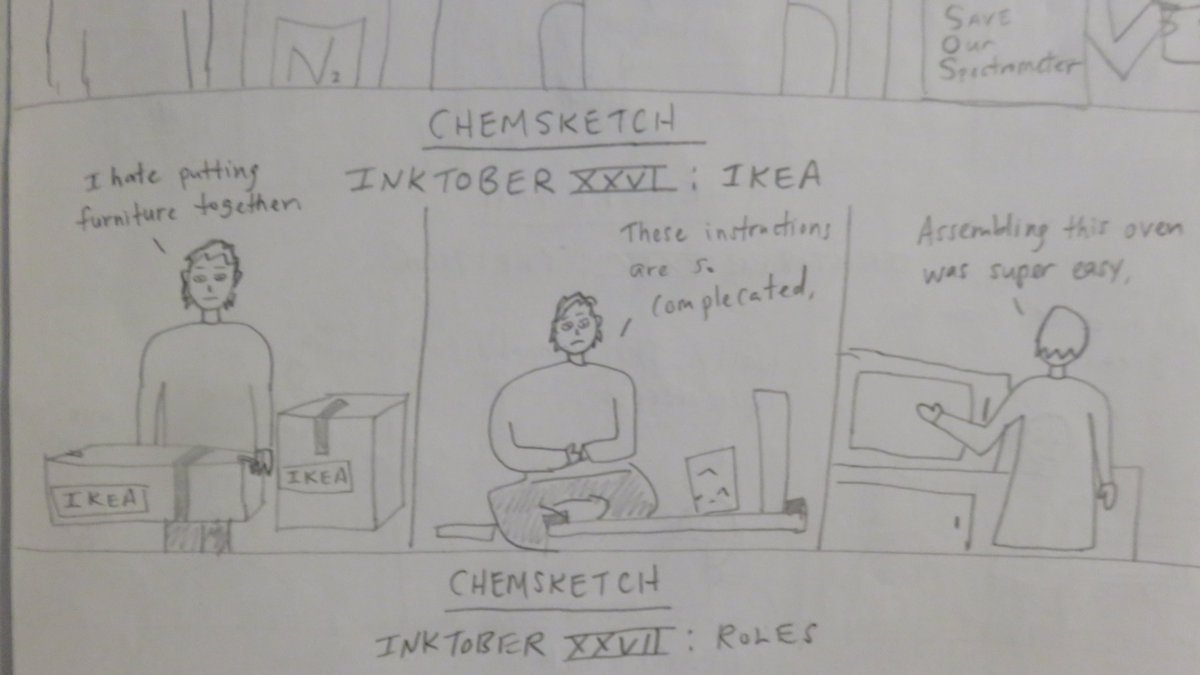 foranConcept's tweet image. Anyone else think that Ikea furniture is way too hard to build? #chemsketch #Inktober