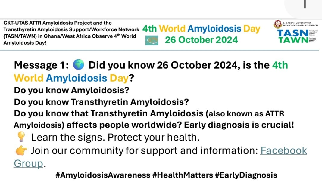 West African Transthyretin Amyloidosis Observatory (@waattro) on Twitter photo 