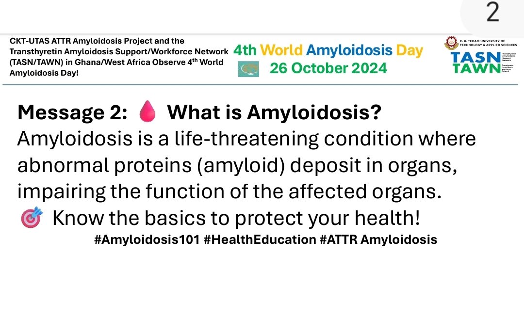 West African Transthyretin Amyloidosis Observatory (@waattro) on Twitter photo 