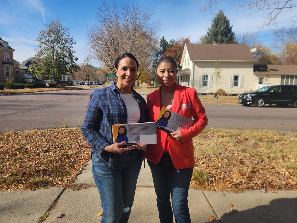 Huge thank you to everyone for coming out and doorknocking with me today! A special thanks to <a href="/MNHRCC/">MNHRCC</a> Leader Lisa @DemuthForHouse, Rep. <a href="/BjornOlsonMN/">Bjorn Olson</a>, Rep. <a href="/ImSchultz/">Isaac Schultz</a>, and @VoteKeithAllen!