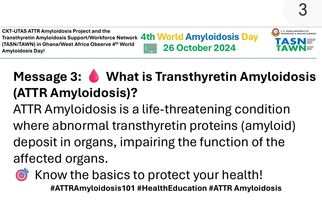 West African Transthyretin Amyloidosis Observatory (@waattro) on Twitter photo 