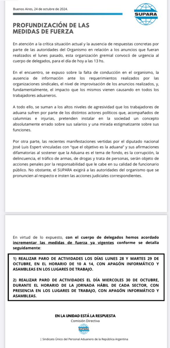 MontiAlejandro's tweet photo. #AEFIP Ni un despido ! Lunes y Martes #PARO y  Miércoles #PARO TOTAL con apagón informático. 🧑‍💻🧑‍💻🧑‍💻🧑‍💻Organicemos entre tod@s #ASAMBLEAS en todos los edificios para garantizar las medidas. Que la  #CGT y la #CTA dejen de mirar para otro lado y llamen a un #ParoNacional https://t.co/cdL522rHcW