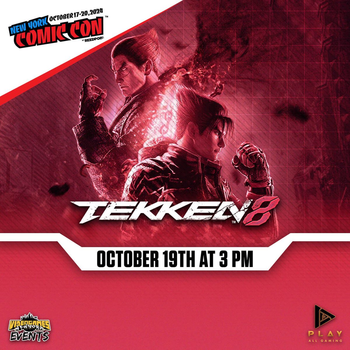 VGNYevents's tweet image. One of our final tournaments for Day 3 of #NYCC24 was a #Tekken8 Tournament to see who had what it took to be the next King of Iron Fist! Everyone gave it their all but ultimately it was #Befamous who was the last one standing!

#NYCC #NYCFGC #FGC #VGNYevents #Tekken