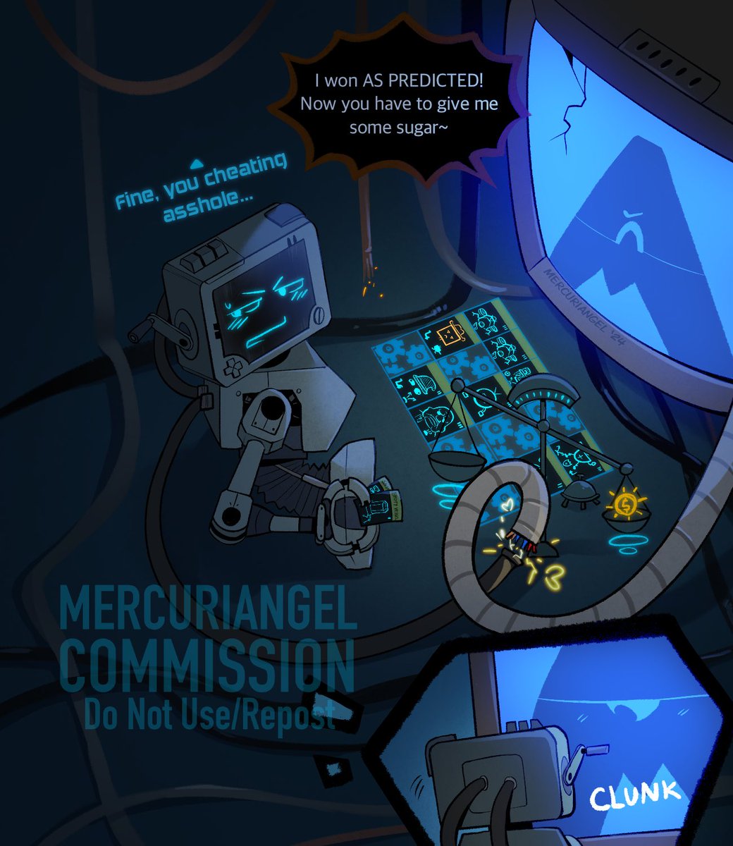 mercuriangel_'s tweet photo. two robots K-I-S-S-I-N-G… c⭕️mm for @/circhestercest !
#ihnmaims #inscryption https://t.co/MtTKpcqrIF