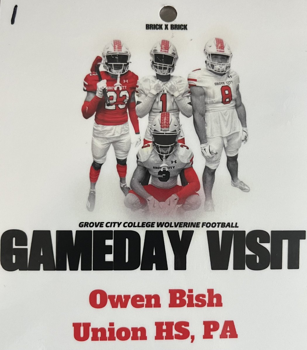 Owen Bish (@owenbish12) on Twitter photo GROVE CITY VISIT
Thanks for the invite <a href="/CoachBBrest/">Coach Bill Brest</a>
What a great culture congratulations on the “W”
I had a great time
#Be Where Your Feet Are GROVE CITY VISIT
Thanks for the invite <a href="/CoachBBrest/">Coach Bill Brest</a>
What a great culture congratulations on the “W”
I had a great time
#Be Where Your Feet Are